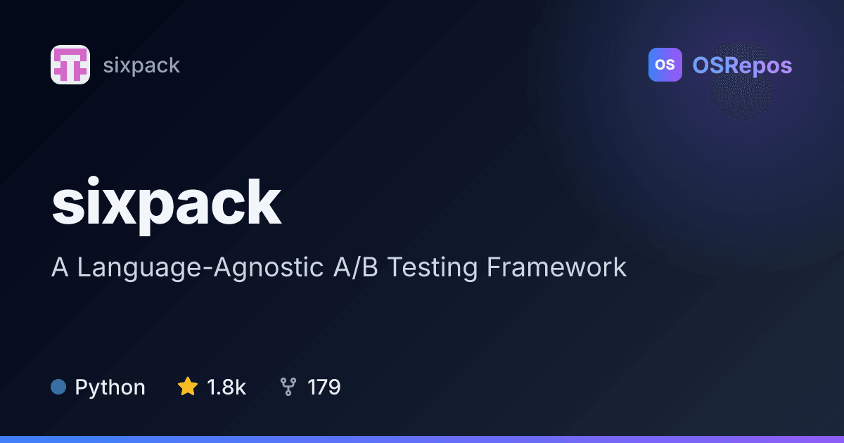 sixpack: Run A/B Tests Across Multiple Languages