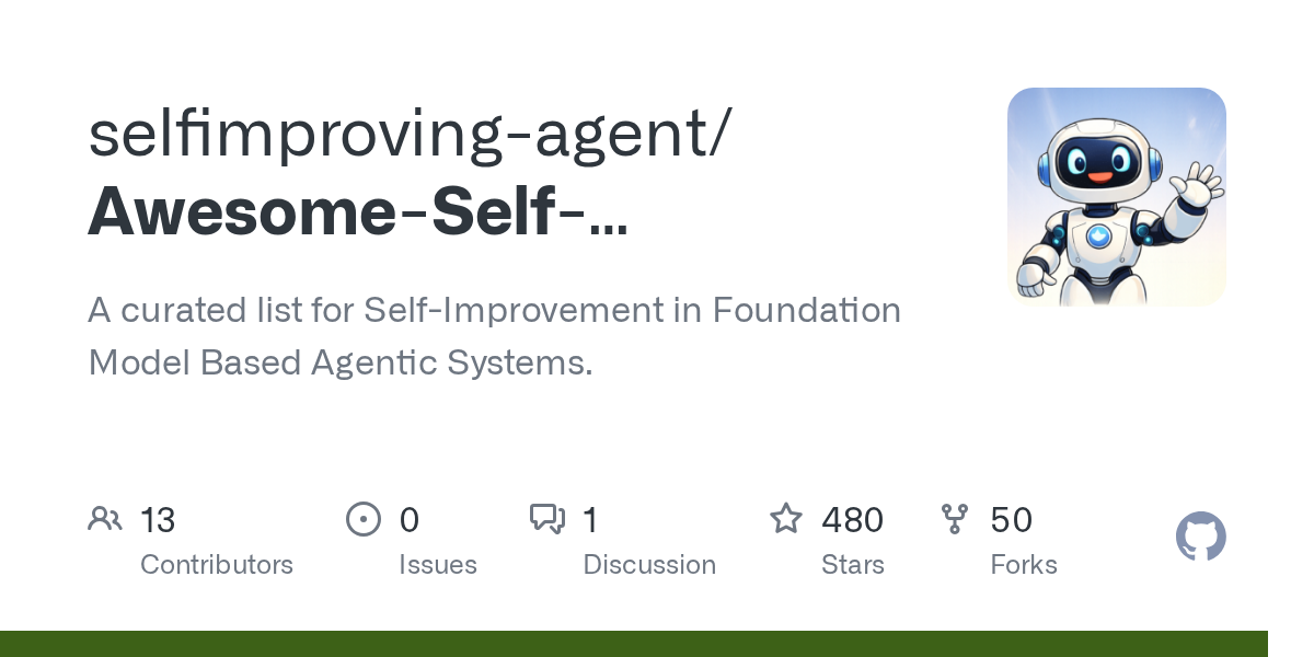 Awesome-Self-Improving-Agents: A Curated List for Agentic AI Self-Improvement