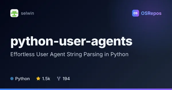 python-user-agents: Identify Devices from User-Agent Strings