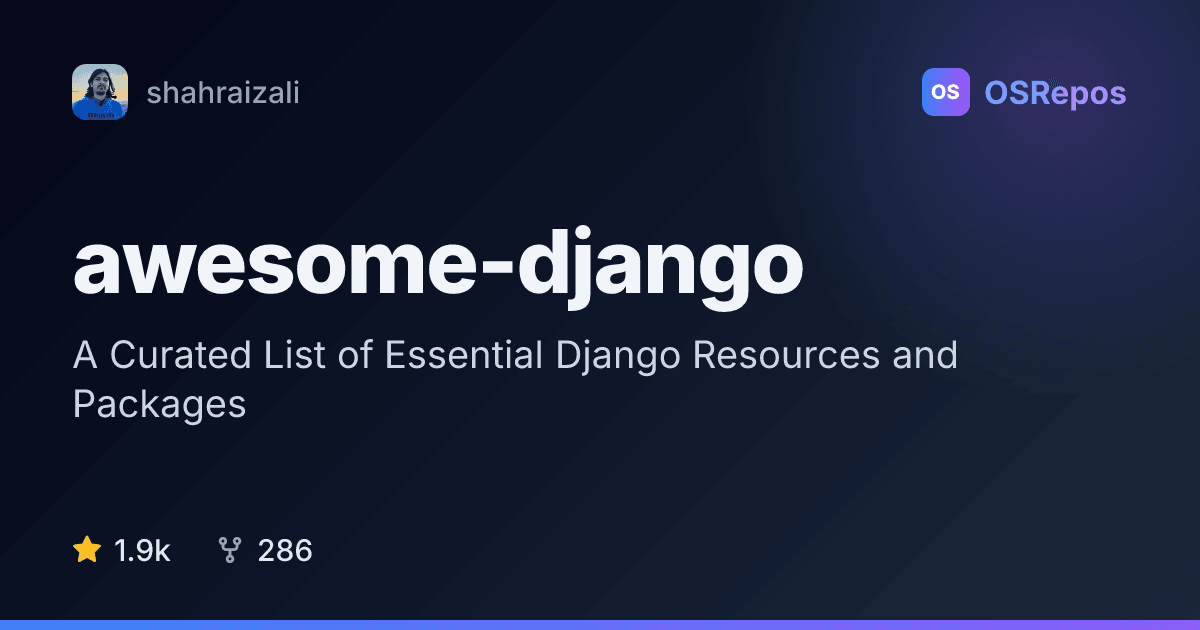 Awesome Django: A Curated List of Essential Django Resources and Packages