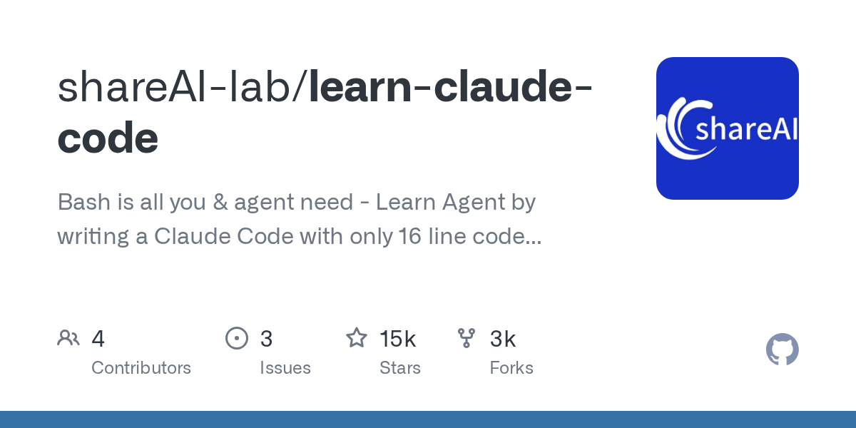 learn-claude-code: Build AI Coding Agents from Scratch with Python