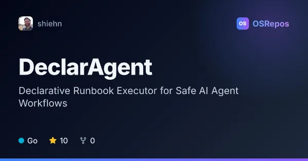 DeclarAgent: Declarative Runbook Executor for Safe AI Agent Workflows