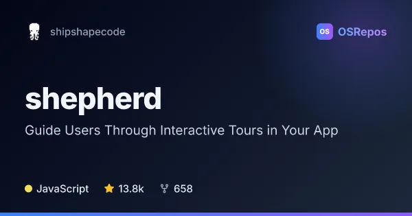 Shepherd: Guide Users Through Interactive Tours in Your App