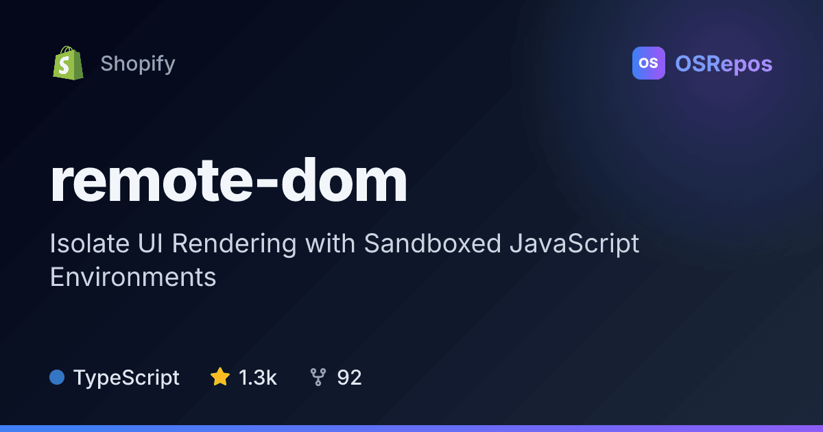 remote-dom: Synchronize Sandboxed UI with a Host Page