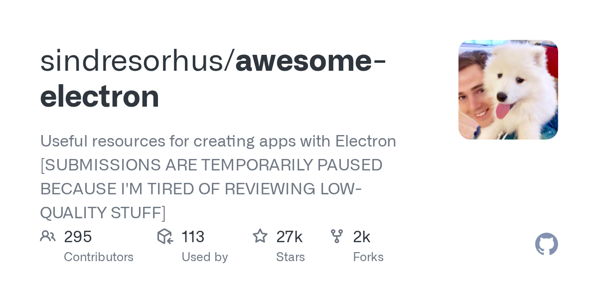 awesome-electron: A Curated List of Essential Electron Resources