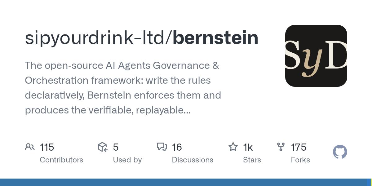 Bernstein: Open-Source Governance and Orchestration for AI Agents