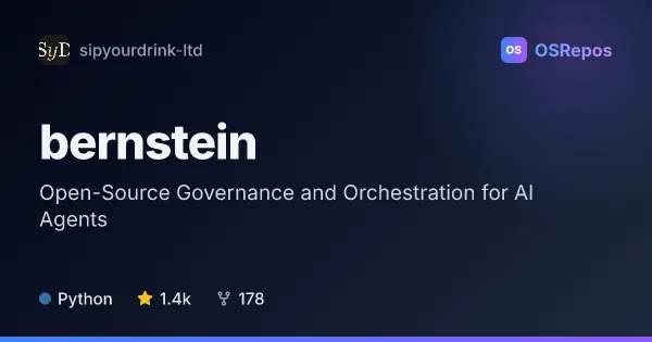 Bernstein: Open-Source Governance and Orchestration for AI Agents