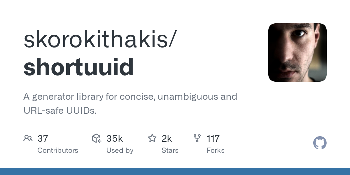 shortuuid: Generate Concise, Unambiguous, and URL-Safe UUIDs in Python