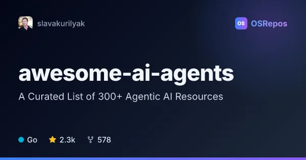 awesome-ai-agents: Browse Curated Agentic AI Resources