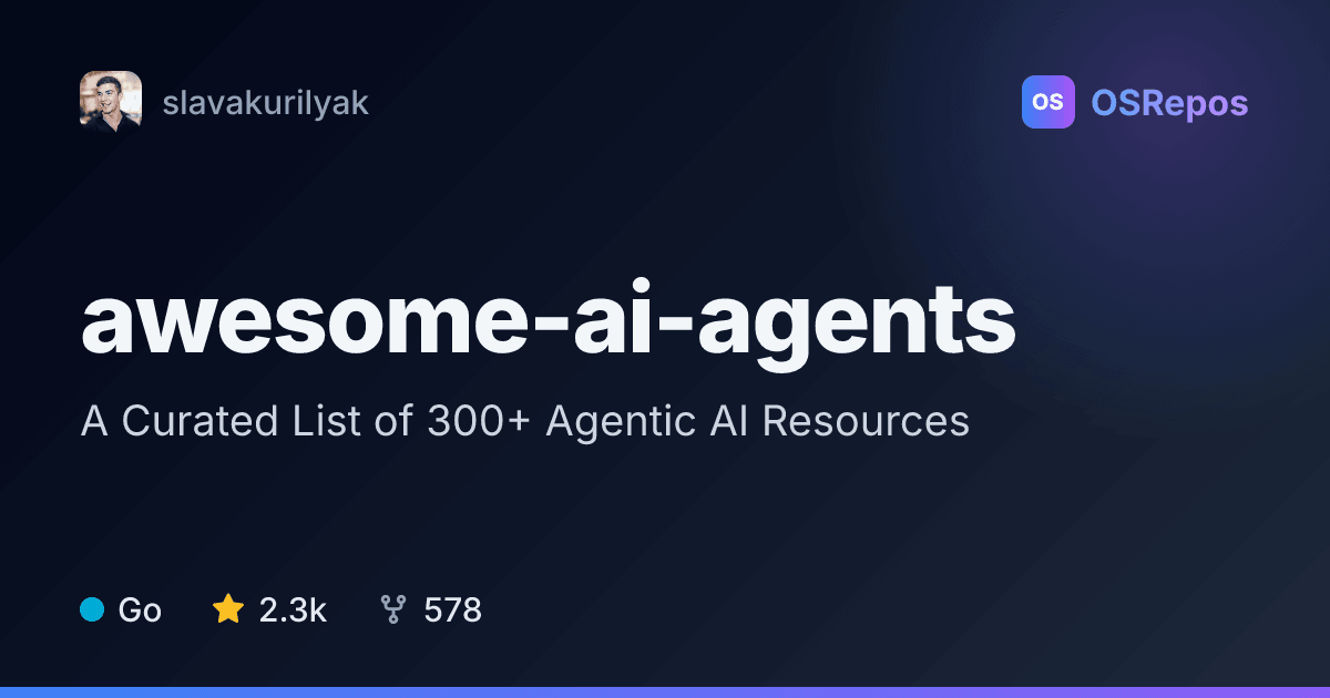 awesome-ai-agents: Browse Curated Agentic AI Resources