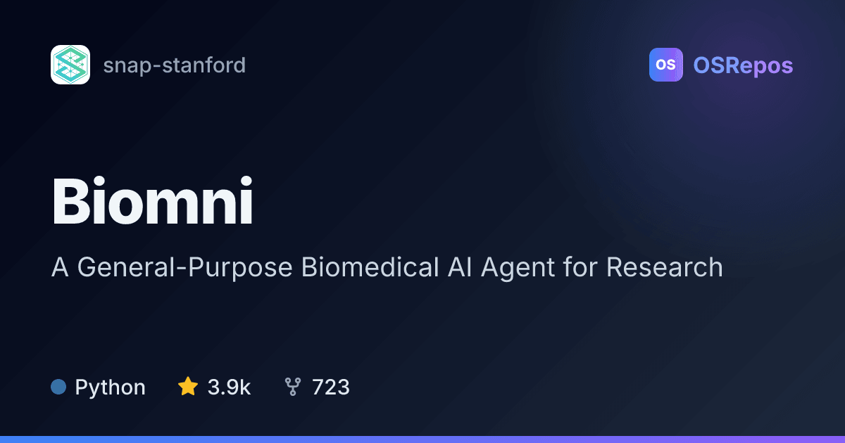Biomni: Run Biomedical Research Tasks with an AI Agent