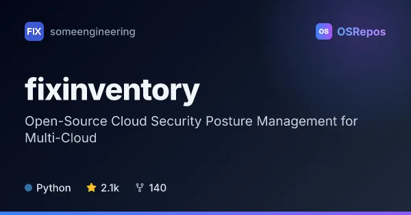 fixinventory: Find Security Risks Across Cloud Infrastructure
