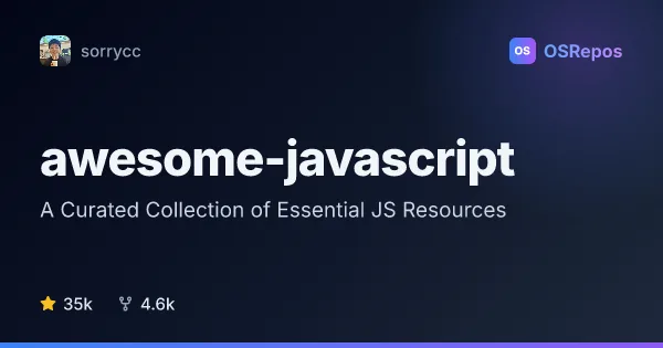 awesome-javascript: A Curated Collection of Essential JS Resources