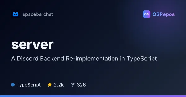 Spacebar Server: A Discord Backend Re-implementation in TypeScript