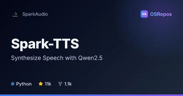 Spark-TTS: Synthesize Speech with Qwen2.5
