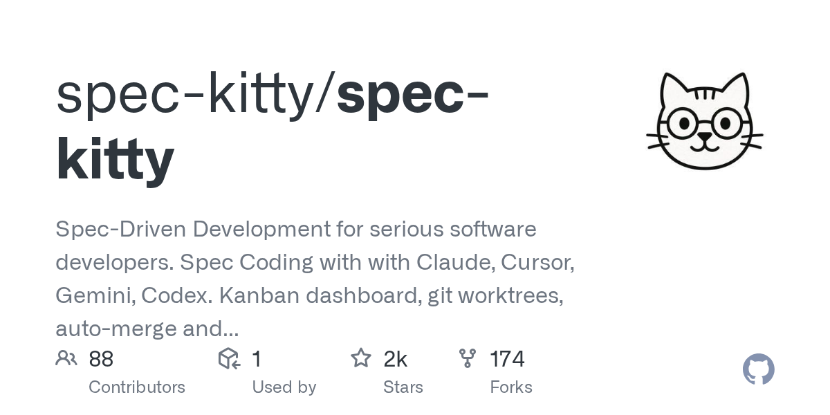 Spec Kitty: Spec-Driven Development for AI Coding Agents and Software Factories