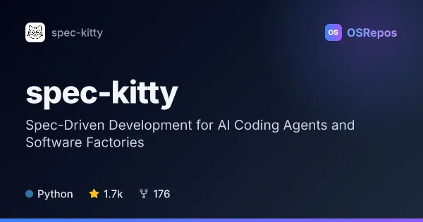 Spec Kitty: Spec-Driven Development for AI Coding Agents and Software Factories