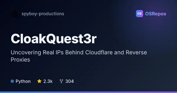 CloakQuest3r: Uncovering Real IPs Behind Cloudflare and Reverse Proxies