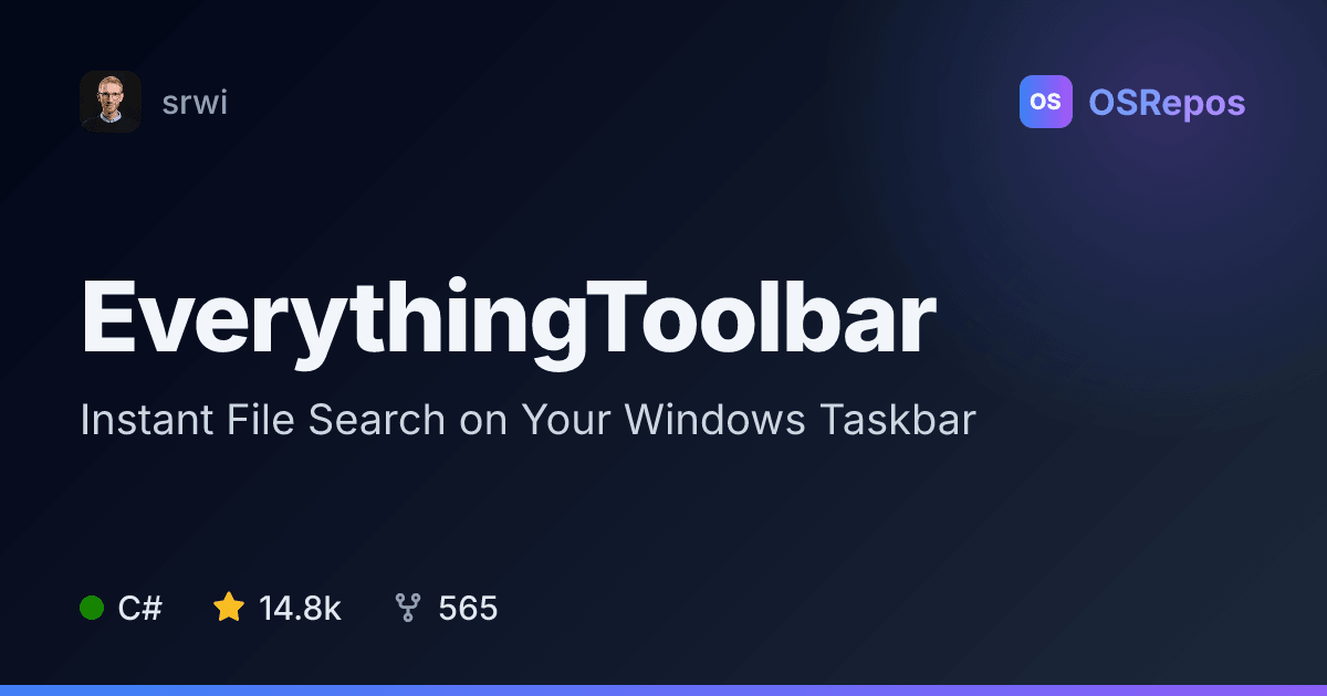 EverythingToolbar: Search Files from the Windows Taskbar