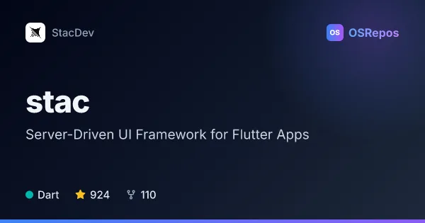Stac: Server-Driven UI Framework for Flutter Apps