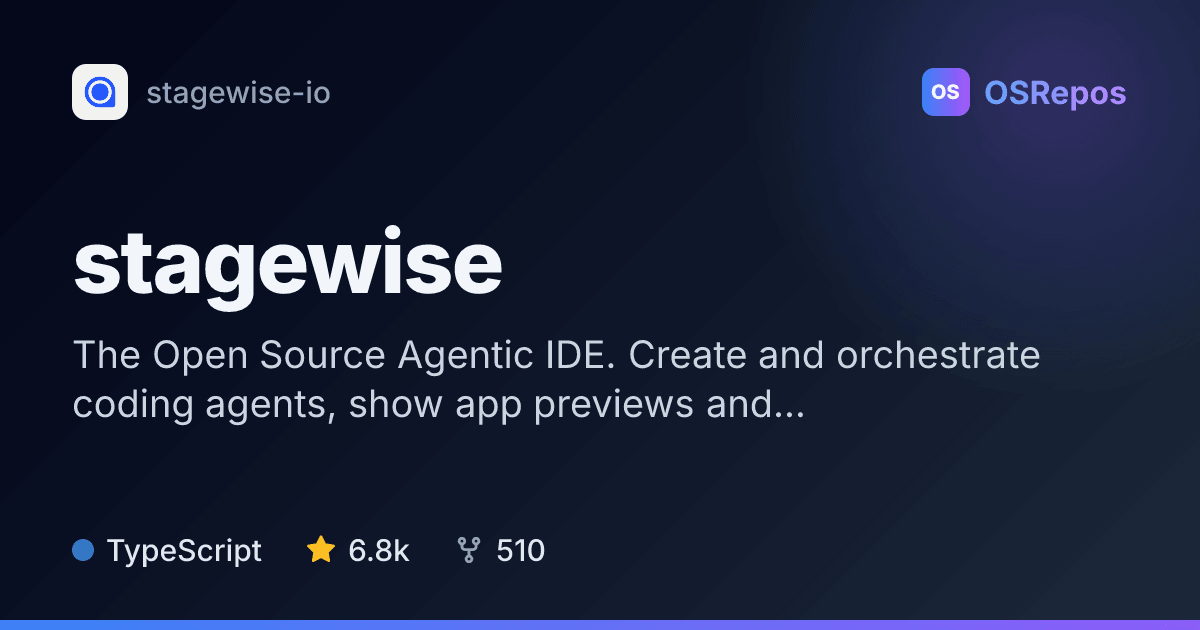 stagewise: Build and Orchestrate Coding Agents in an IDE