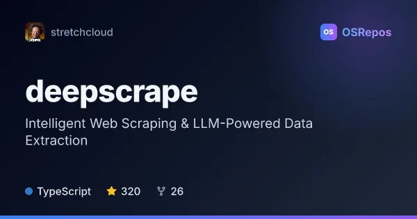 deepscrape: Scrape Websites and Extract Structured Data