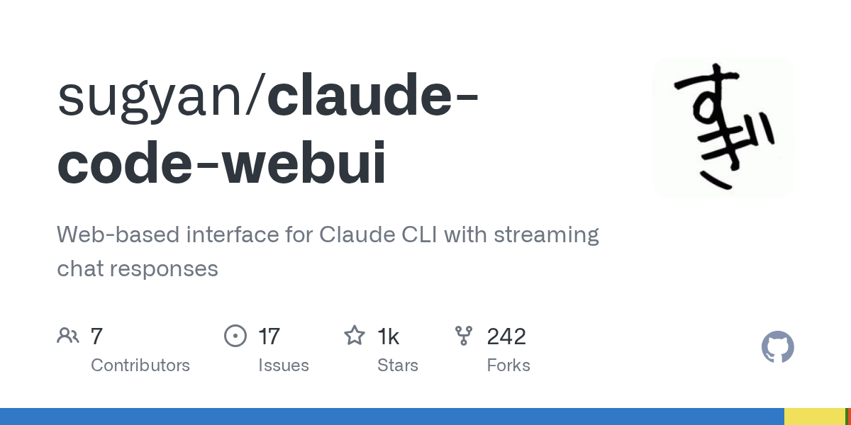 claude-code-webui: A Web Interface for Claude CLI with Streaming Responses