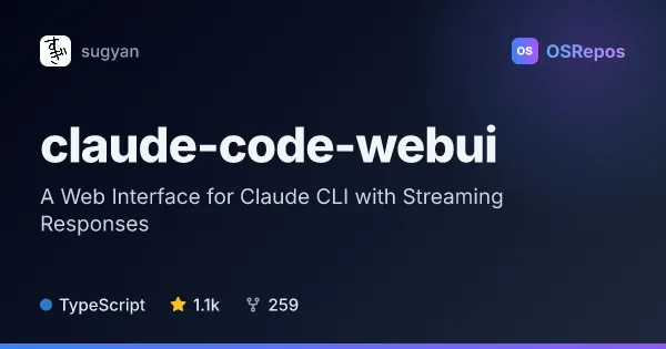 claude-code-webui: A Web Interface for Claude CLI with Streaming Responses