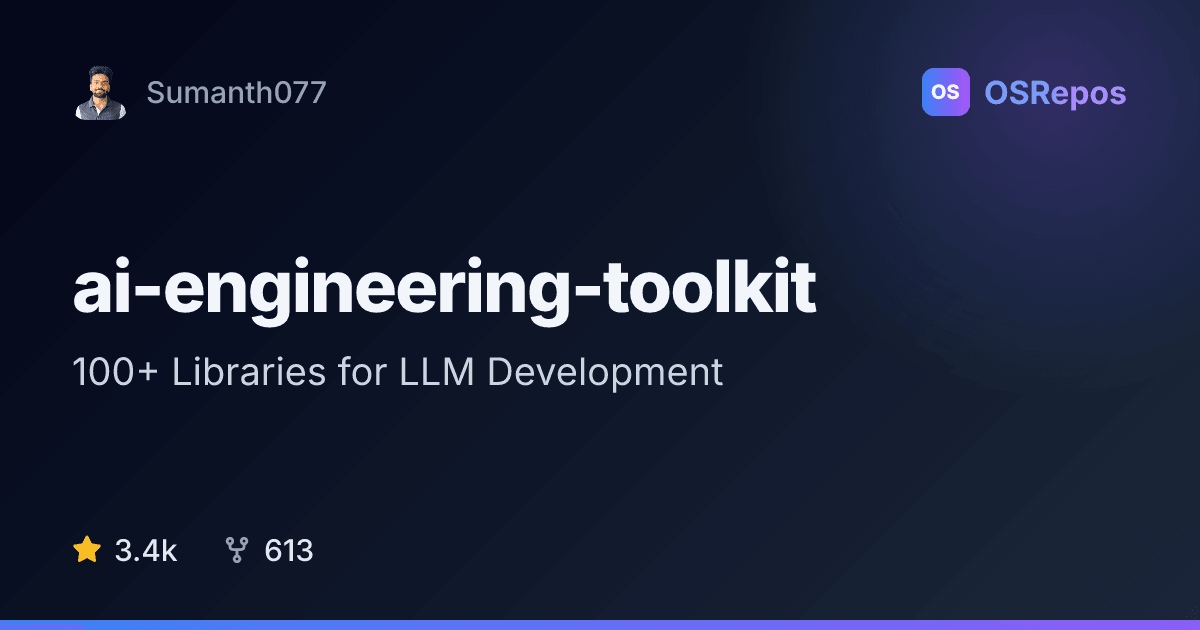 ai-engineering-toolkit: Find Tools for Building LLM Apps