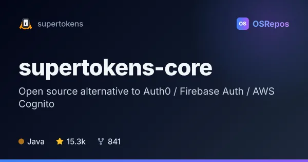 supertokens-core: Build Authentication Into Your Applications