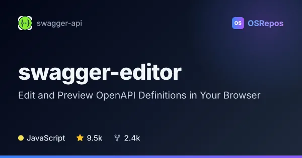 Swagger Editor: Edit and Preview OpenAPI Definitions in Your Browser