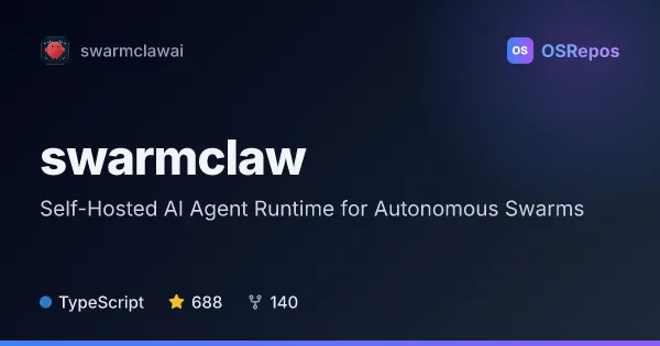 swarmclaw: Run and Coordinate Self-Hosted AI Agents