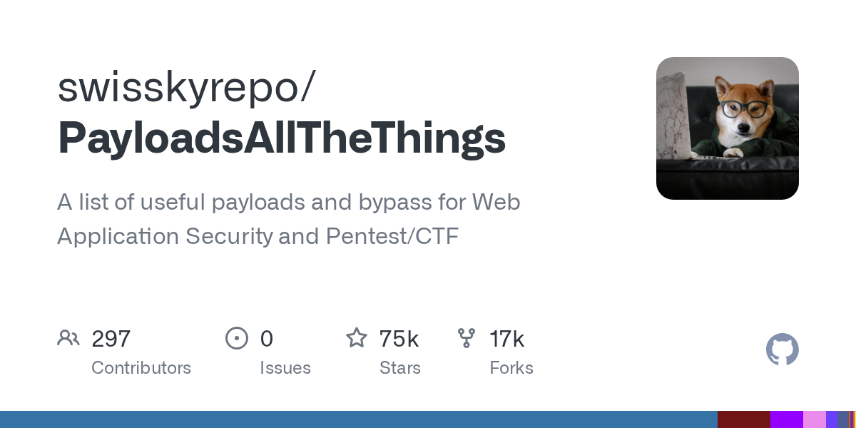 PayloadsAllTheThings: Comprehensive Payloads for Web Application Security