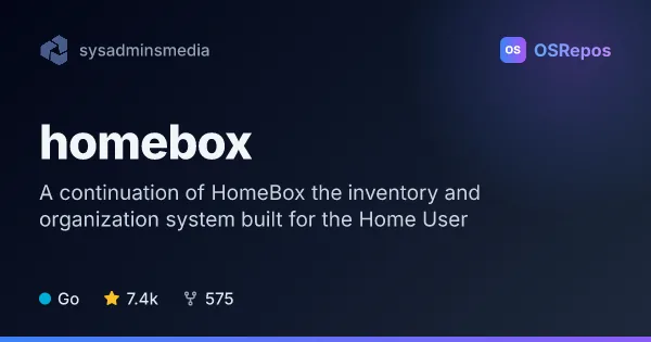 homebox: Manage a Home Inventory and Its Records