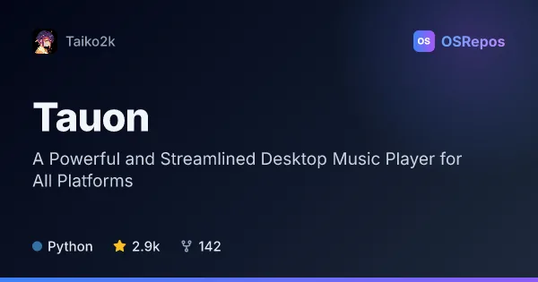 Tauon: A Powerful and Streamlined Desktop Music Player for All Platforms