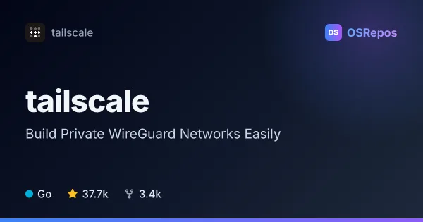 tailscale: Build Private WireGuard Networks Easily