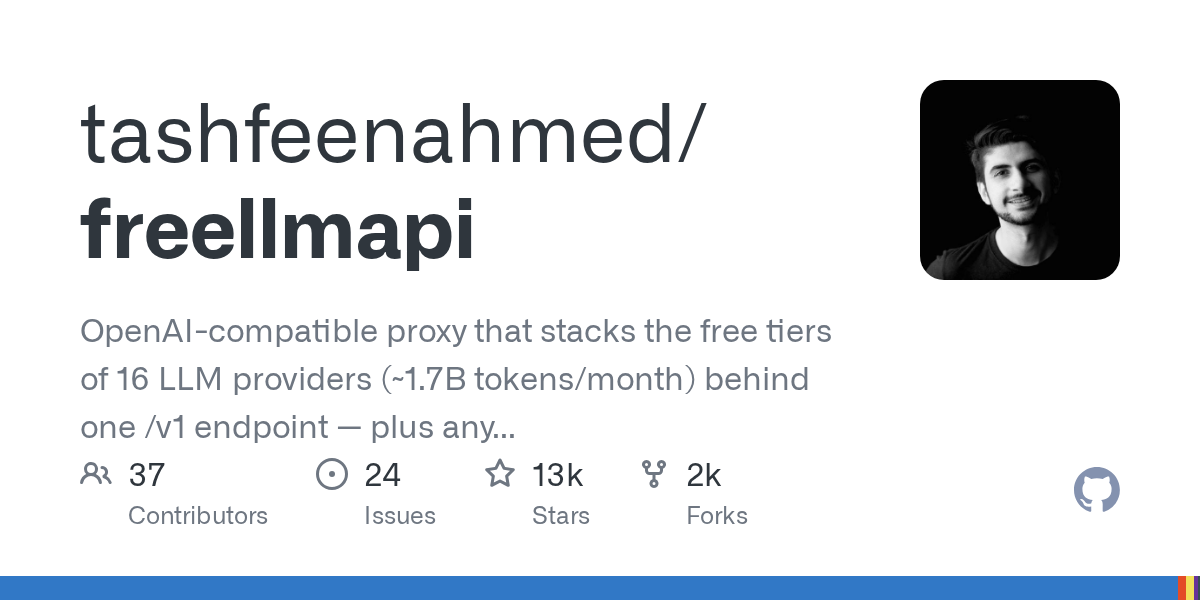FreeLLMAPI: Stack 16 Free LLM Tiers for 1.7 Billion Tokens/Month