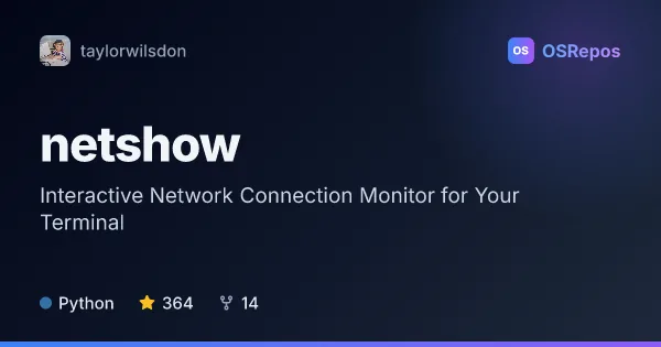 netshow: Monitor Network Connections in Your Terminal