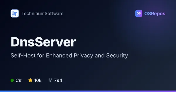 DnsServer: Run a Self-Hosted DNS Server