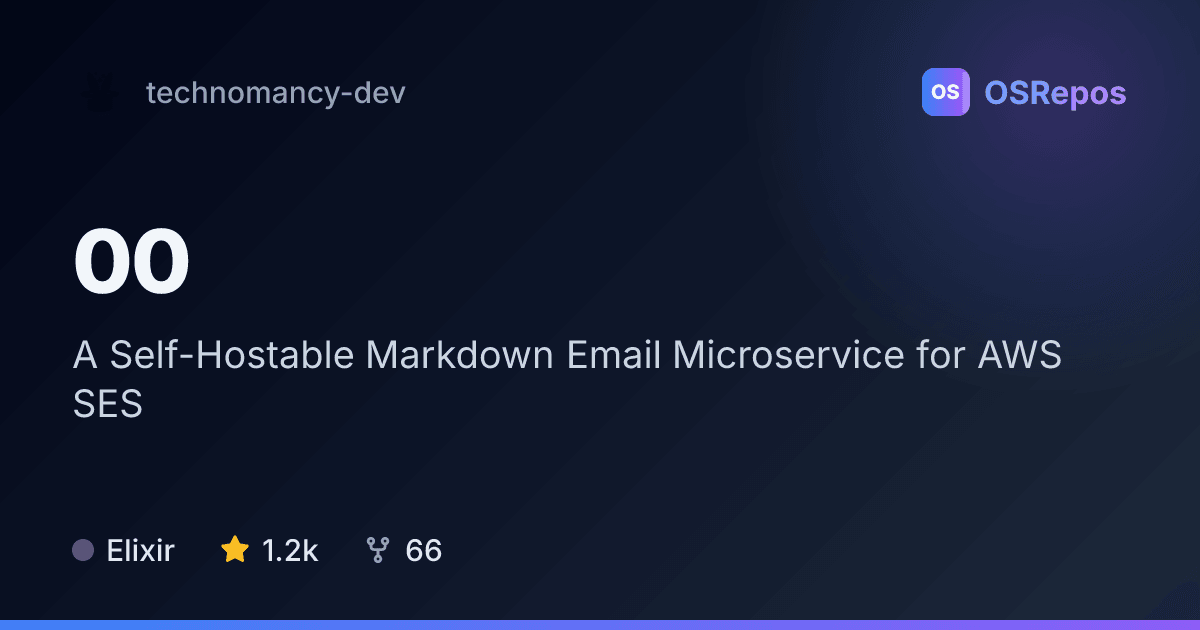 00: A Self-Hostable Markdown Email Microservice for AWS SES