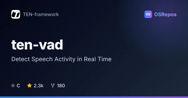 ten-vad: Detect Speech Activity in Real Time