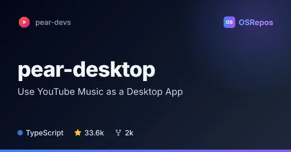pear-desktop: Use YouTube Music as a Desktop App