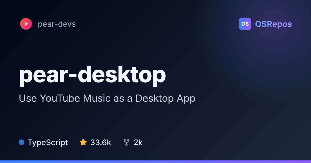 pear-desktop: Use YouTube Music as a Desktop App