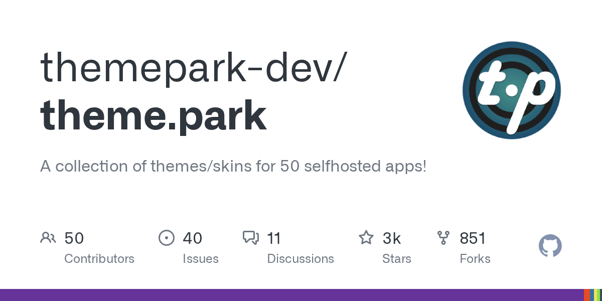theme.park: Custom Themes for Your Self-Hosted Applications