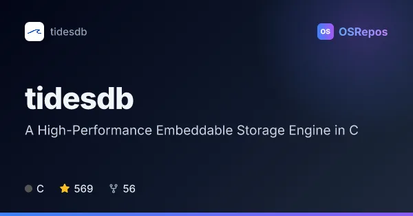 tidesdb: Build Transactional Key-Value Storage into C Applications