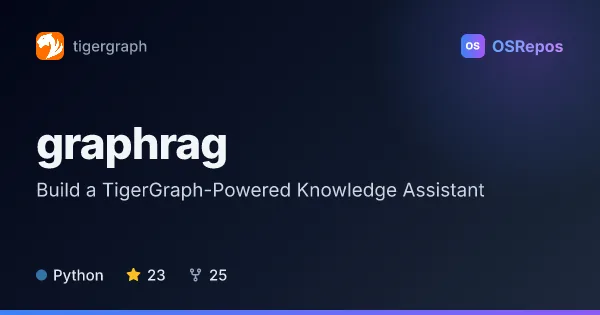 graphrag: Build a TigerGraph-Powered Knowledge Assistant