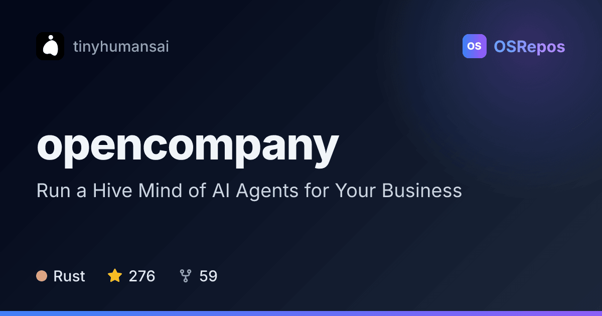 OpenCompany: Run a Hive Mind of AI Agents for Your Business
