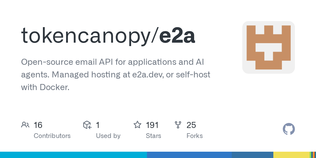 e2a: Open-Source Email API for Applications and AI Agents