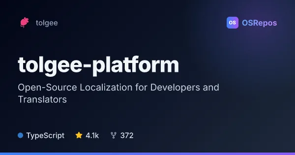 tolgee-platform: Manage Software Localization and Translations