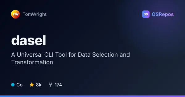 Dasel: A Universal CLI Tool for Data Selection and Transformation